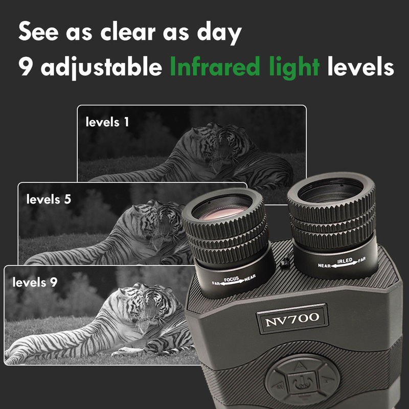Military Night Vision Binocular Infrared Digital Night Vision Scope With 3.5