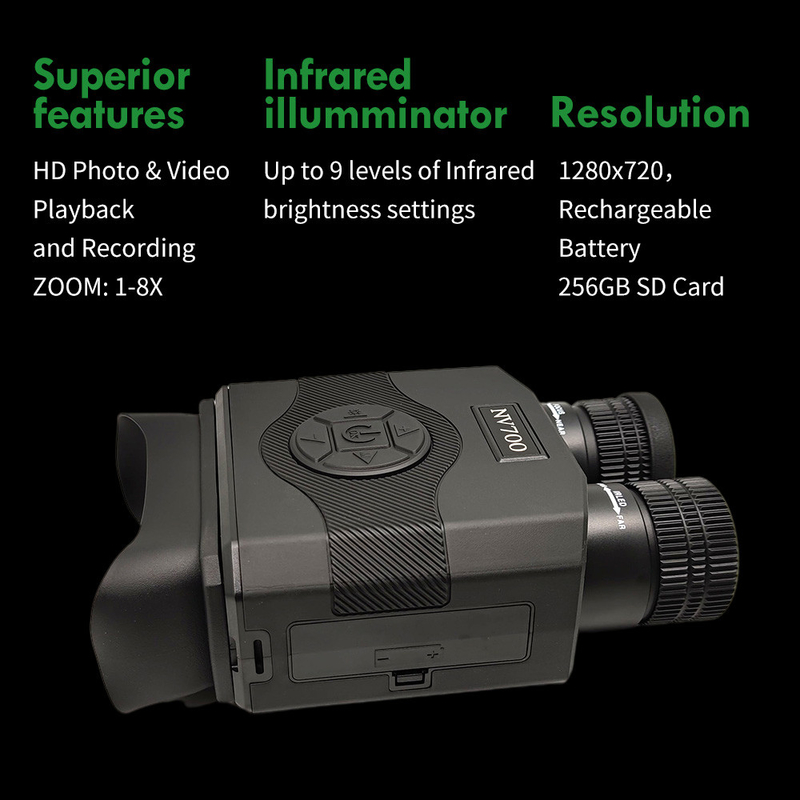 Military Night Vision Binocular Infrared Digital Night Vision Scope With 3.5